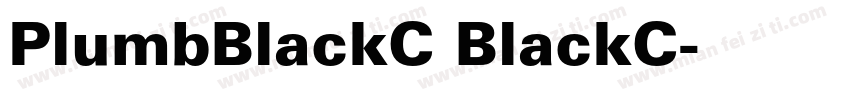 PlumbBlackC BlackC字体转换